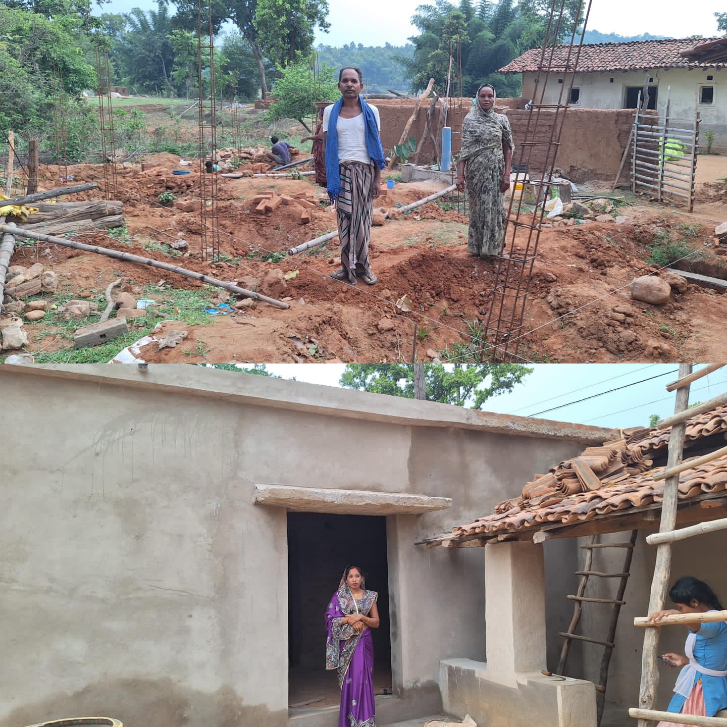 कही नींव खुदाई तो कही बनकर तैयार,पीएम आवास से गरीबो को मिल रही खुशियां अपार