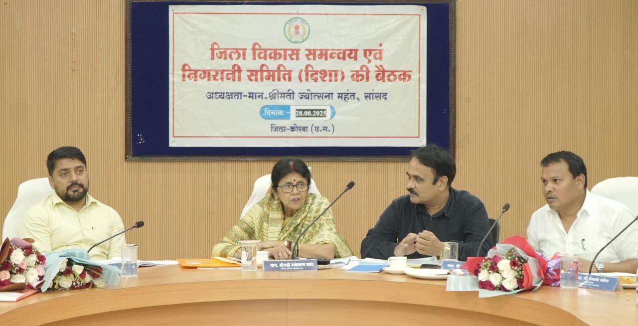 सड़क दुर्घटनाओं की रोकथाम एवं यातायात व्यवस्था को सुगम बनाने के दिए निर्देश । सांसद श्रीमती महंत ने ली जिला स्तरीय सड़क सुरक्षा समिति की बैठक