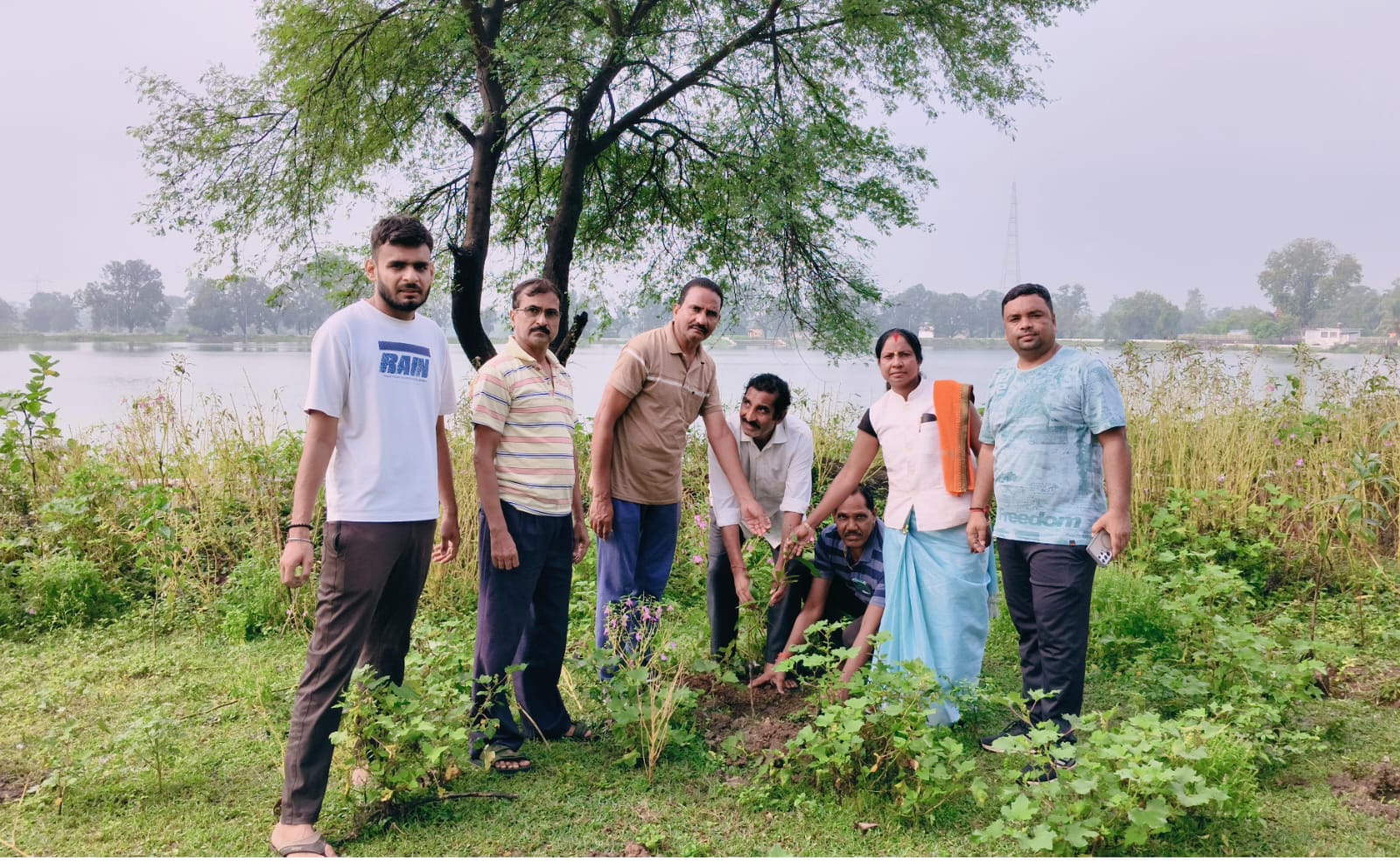 भाजपा मंडल पाली द्वारा किया गया वृहद वृक्षारोपण ।