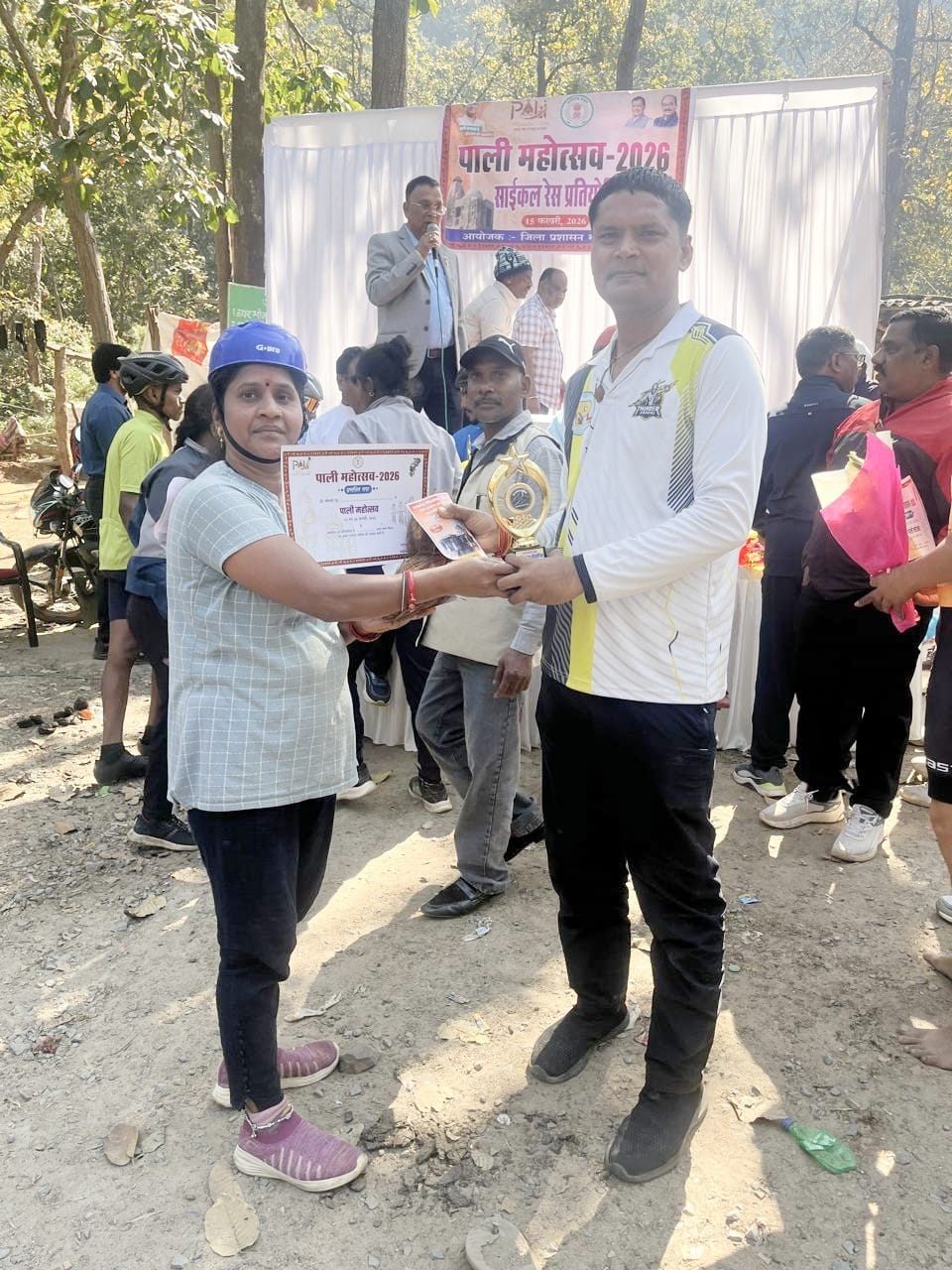 पाली से चैतुरगढ़ थंडर राइड में कोरबा की बेटी सीता साहू को मिला पांचवां स्थान,देश भर के सायकल राइडरों ने लिया था हिस्सा