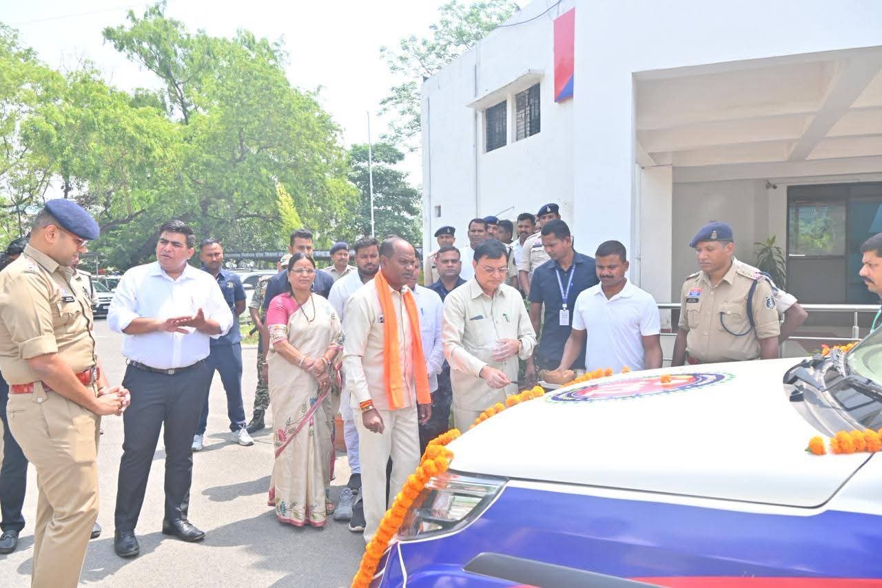 कोरबा जिले को मिली 22 नए डायल 112 वाहनों की सौगात