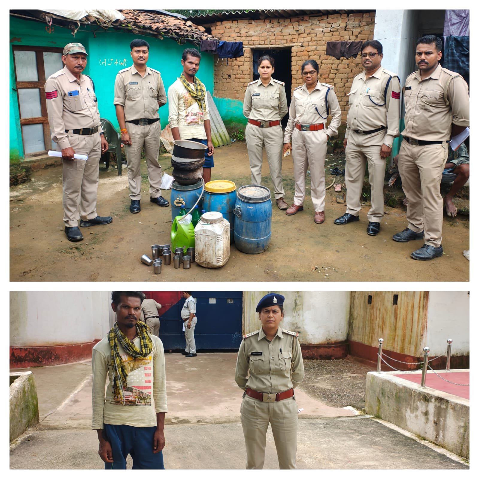 कोरबा में महिला समिति और ग्रामीणों की शिकायत पर आबकारी वृत्त दीपका की ताबड़तोड़ कार्रवाई, 44.6 लीटर महुआ शराब और 135 किलो लाहन जप्त, 3 आरोपी पकड़े