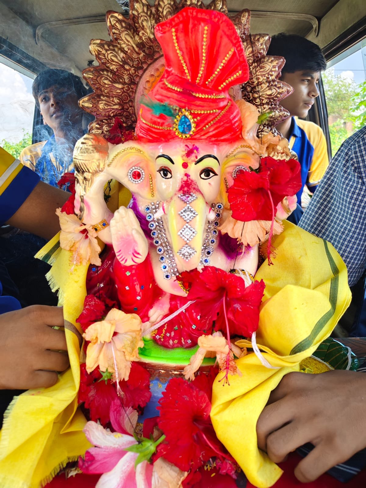 गणपति बप्पा मोरया के जयघोष से गूंजा इंडियन पब्लिक स्कूल पाली